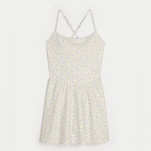 Gilly Hicks Cream Floral Backless Dress